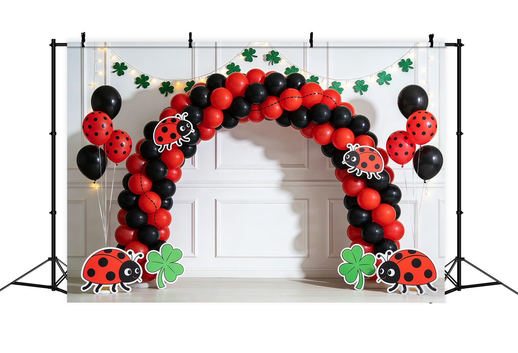 Toile de fond Fleur Arche Ballons Trèfle Porte-Bonheur CSH61-130