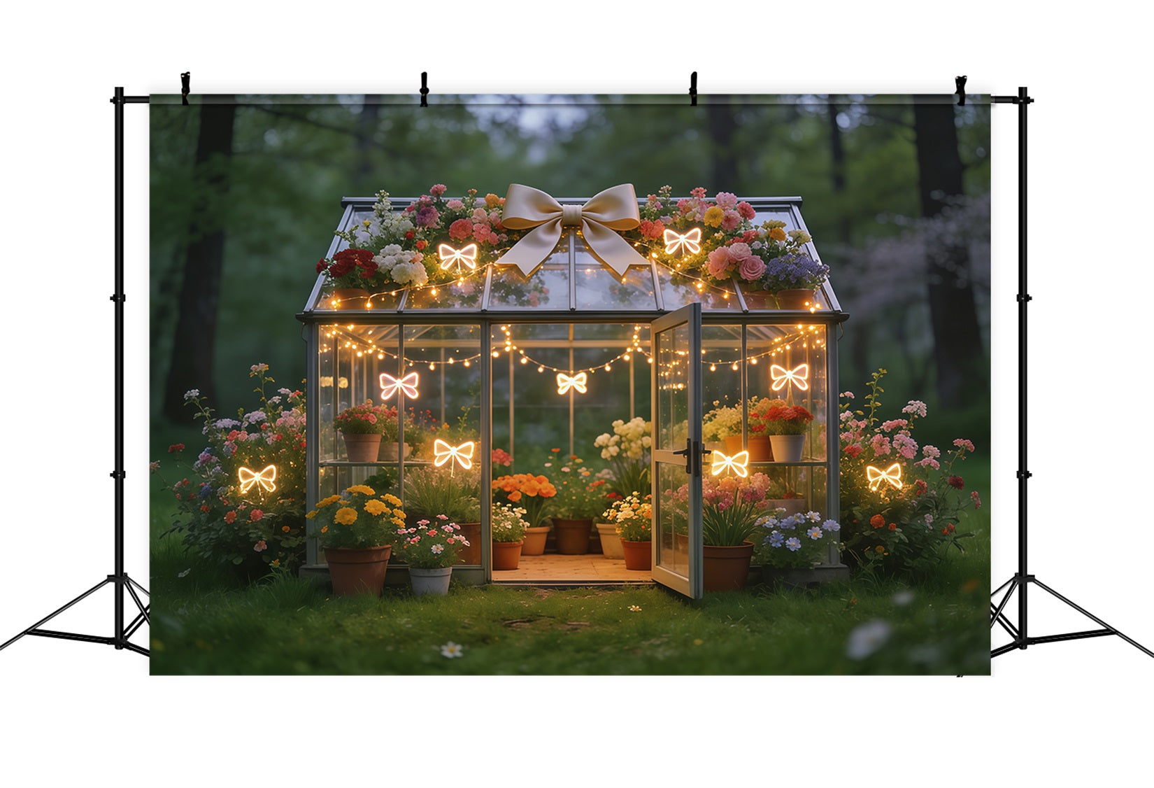 Fond Studio Photo Printemps Jardin Floral Nœud Lumineux CSH61-171