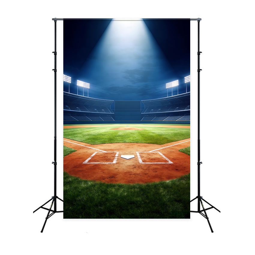 Toile de fond Photo Baseball Terrain Projecteur Grande Arène CSH61-178
