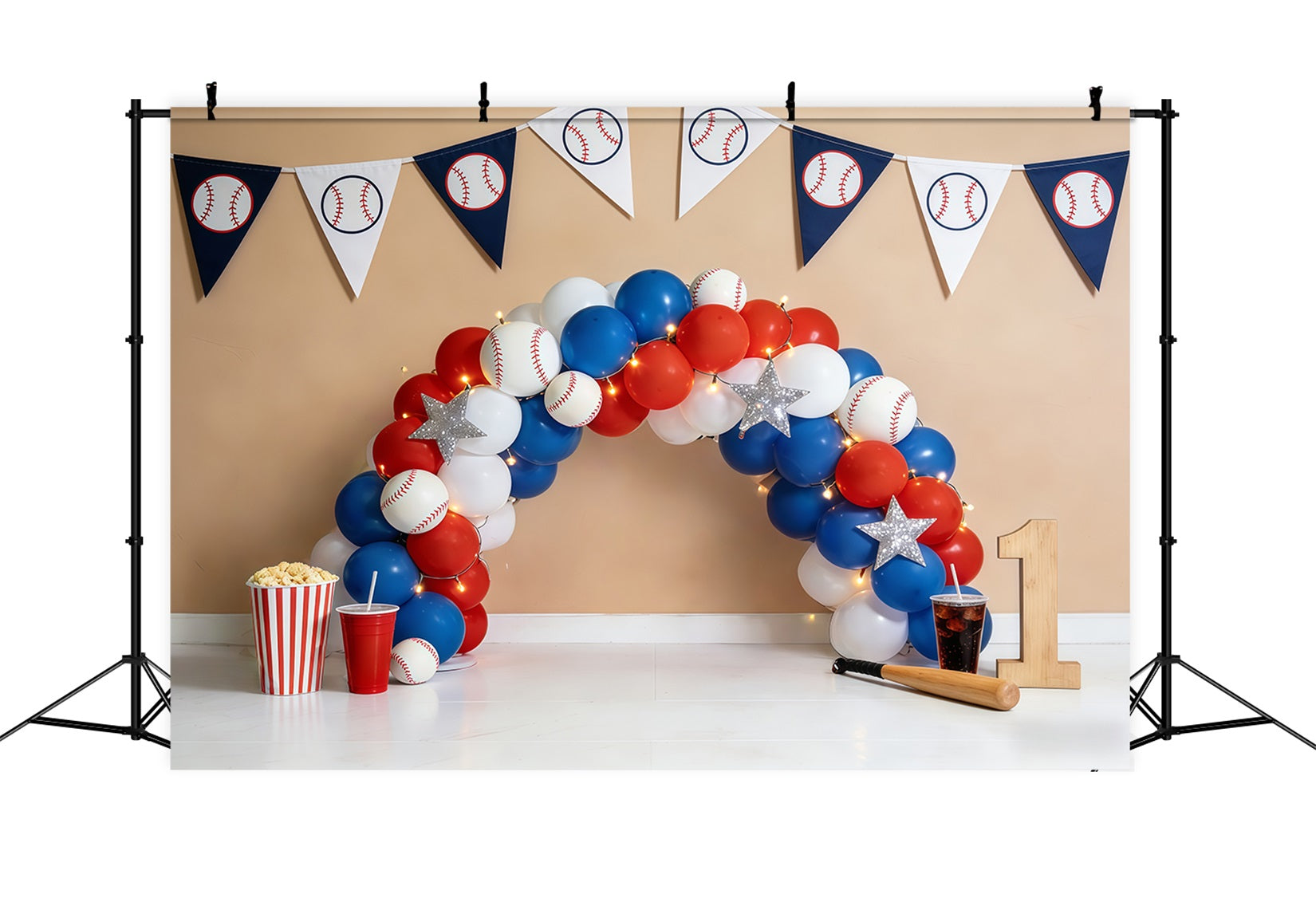 Fond Photo Sport Arche Ballons Premier Anniversaire CSH61-195
