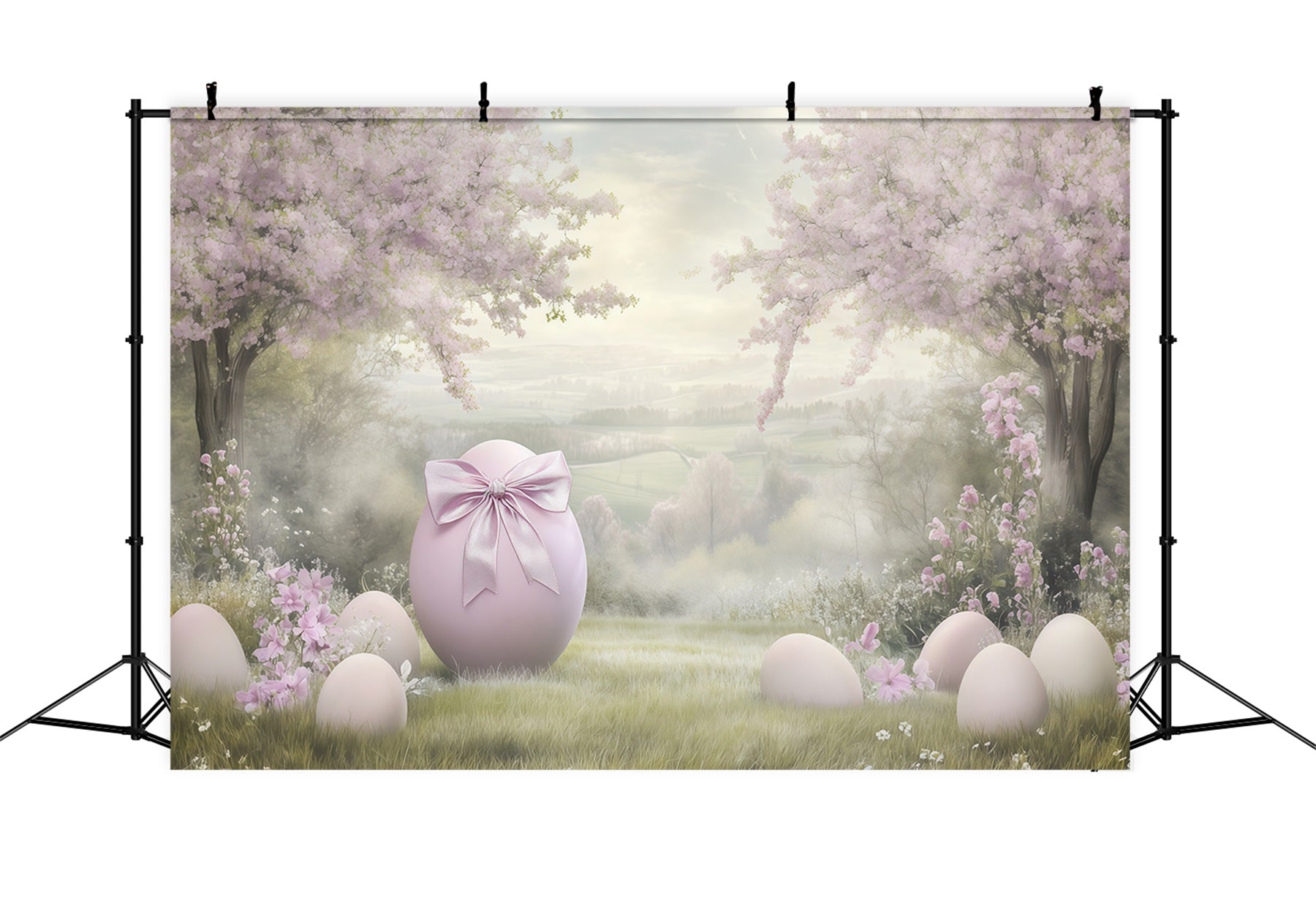 Fond Studio Pâques Peinture À L’Huile Œuf Fleur CSH62-79