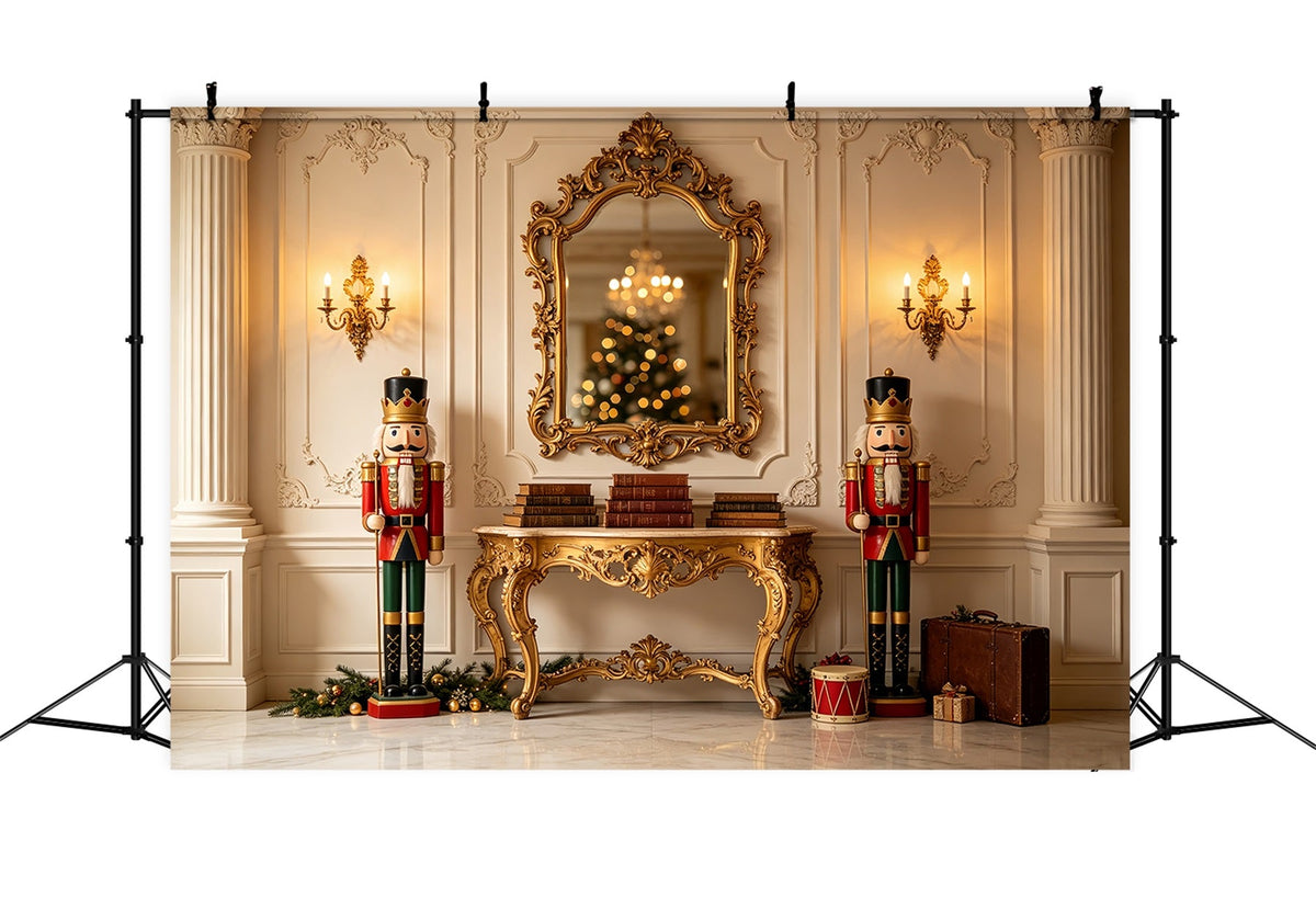 Décor De Noël Casse-Noisette Affichage De La Console Miroir Fond Photo De Noël CSH69-34