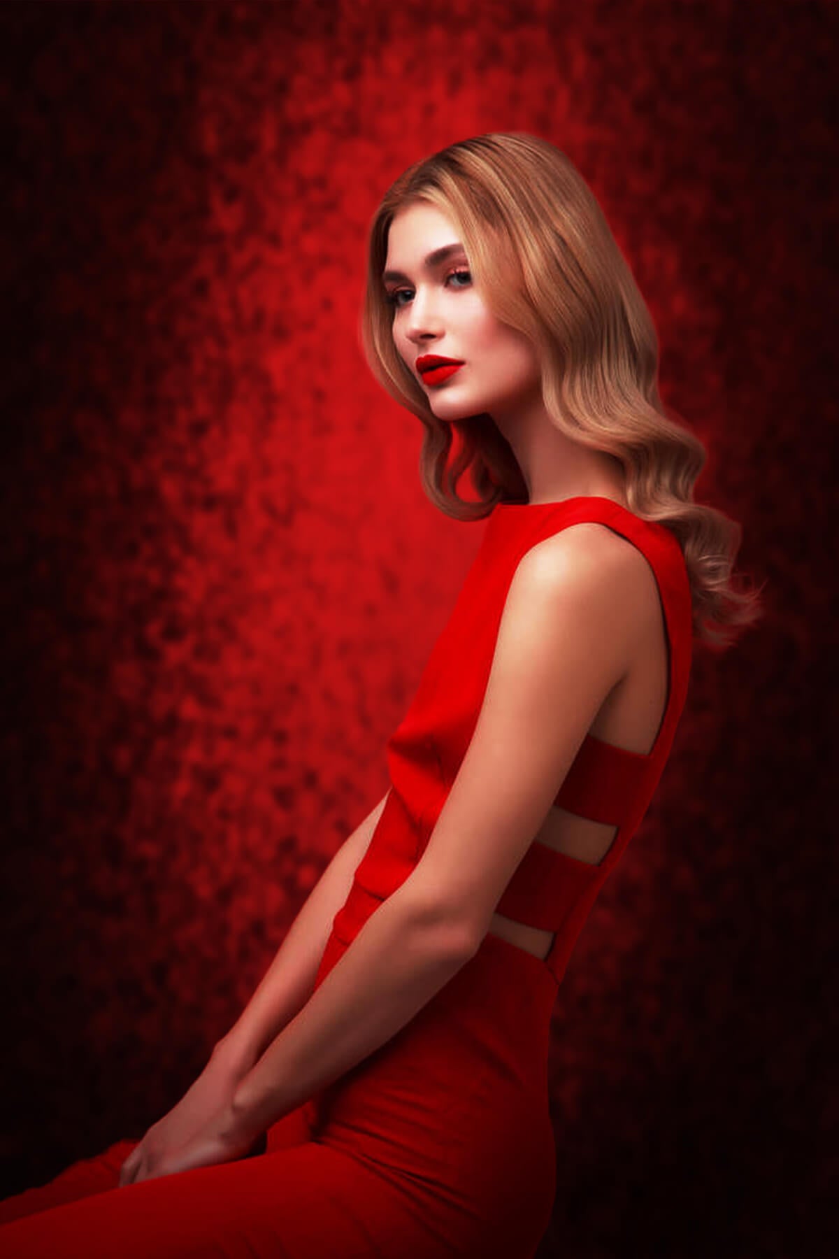 Toile de fond de photographie de texture abstraite de mur rouge D1037