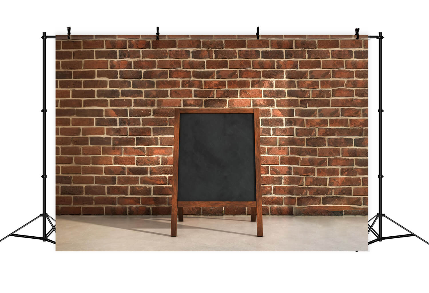 Toile de Fond de Mur de Briques avec Tableau Noir pour la Rentrée Scolaire DBD7-19