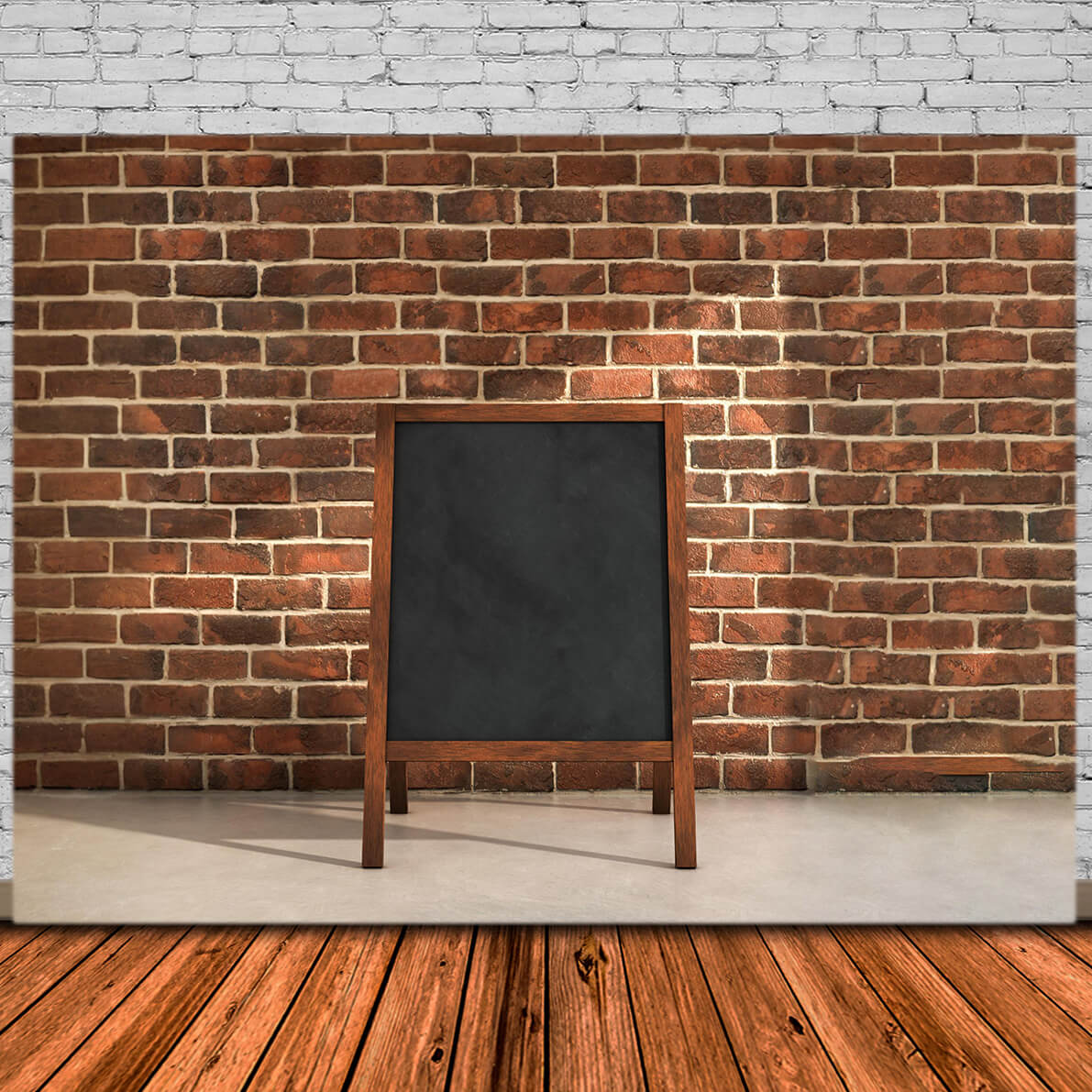 Toile de Fond de Mur de Briques avec Tableau Noir pour la Rentrée Scolaire DBD7-19