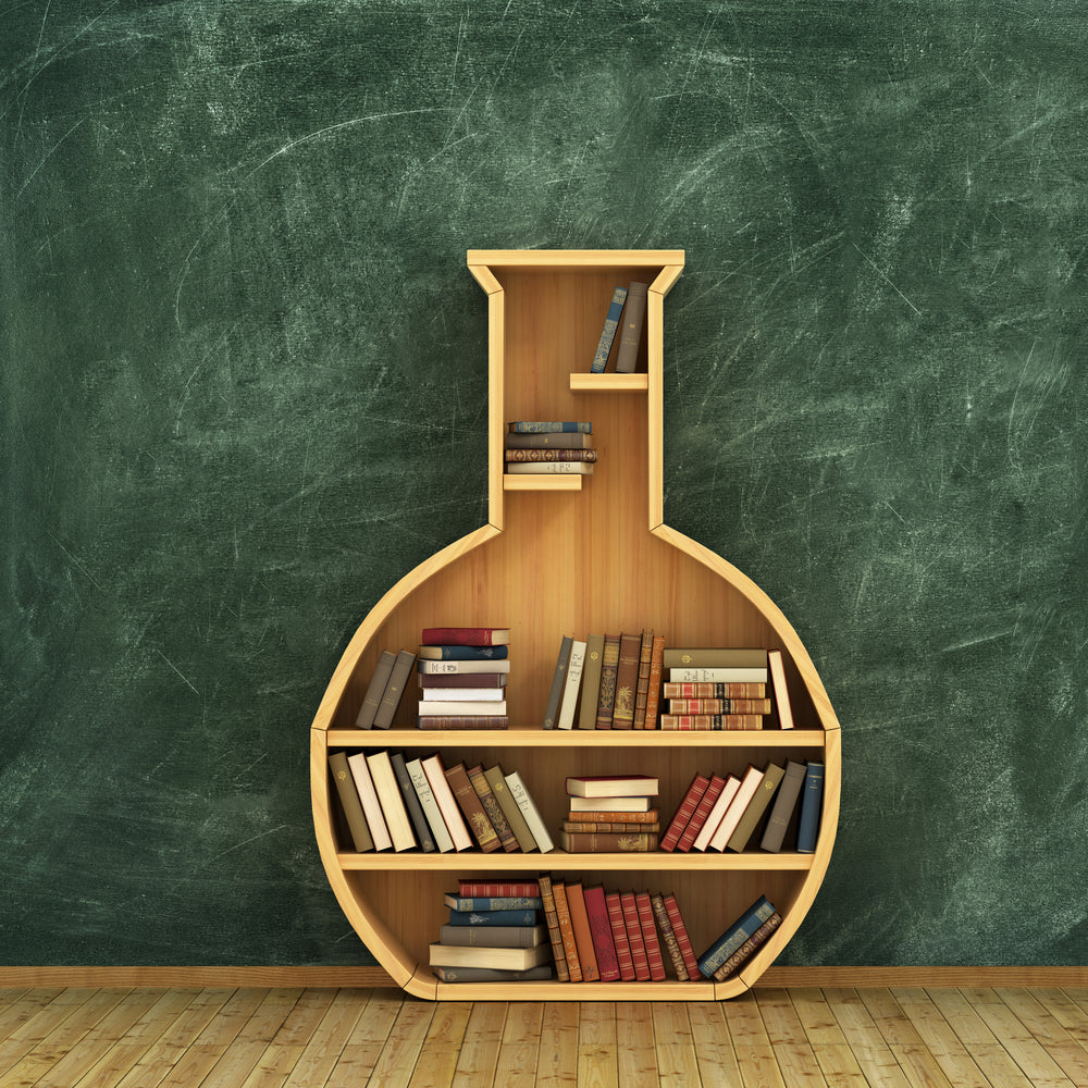 Toile de Fond de Bibliothèque avec Tableau Noir pour la Rentrée Scolaire DBD7-73