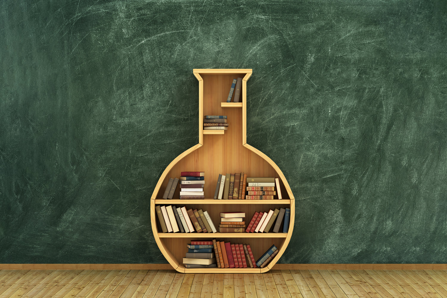 Toile de Fond de Bibliothèque avec Tableau Noir pour la Rentrée Scolaire DBD7-73