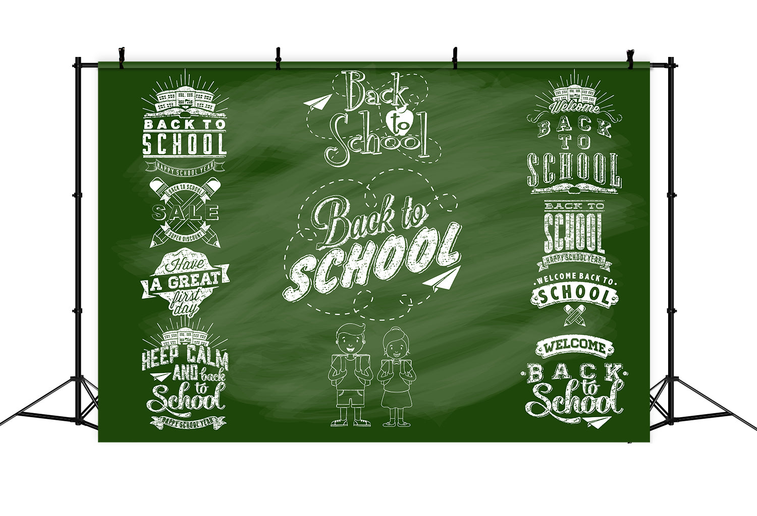 Toile de Fond de Tableau Noir Peint pour la Rentrée Scolaire DBD7-76