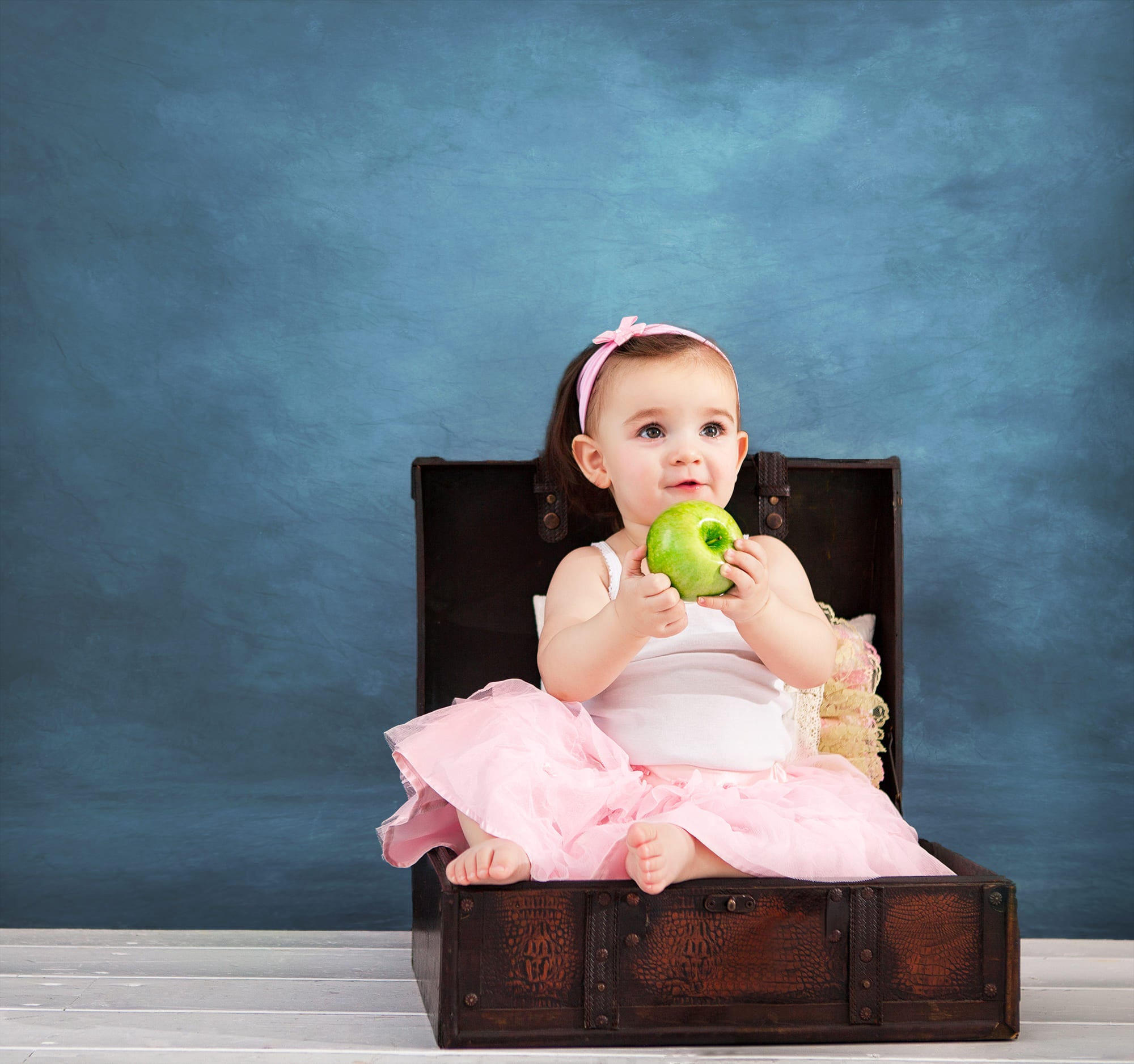 Bleu Abstrait Texture Portrait Photographie Toile de Fond GC-151