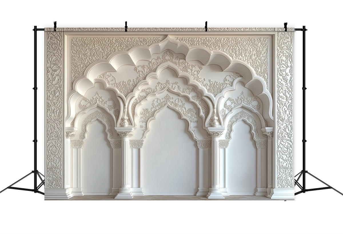 Toiles de Fond Fête des Mères Arche Ornée Sculptée Florale GQ2-143