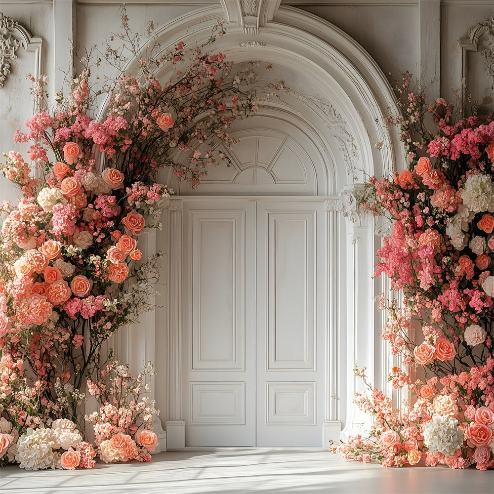 Toiles de Fond Fête des Mères Arche Vintage de Fleurs Épanouies GQ2-162