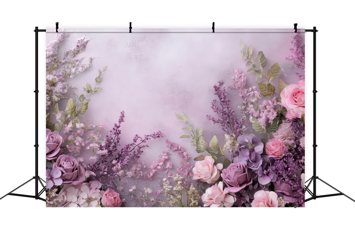 Toile de fond Fête des Mères Rose Lavande Romantique GQ2-168