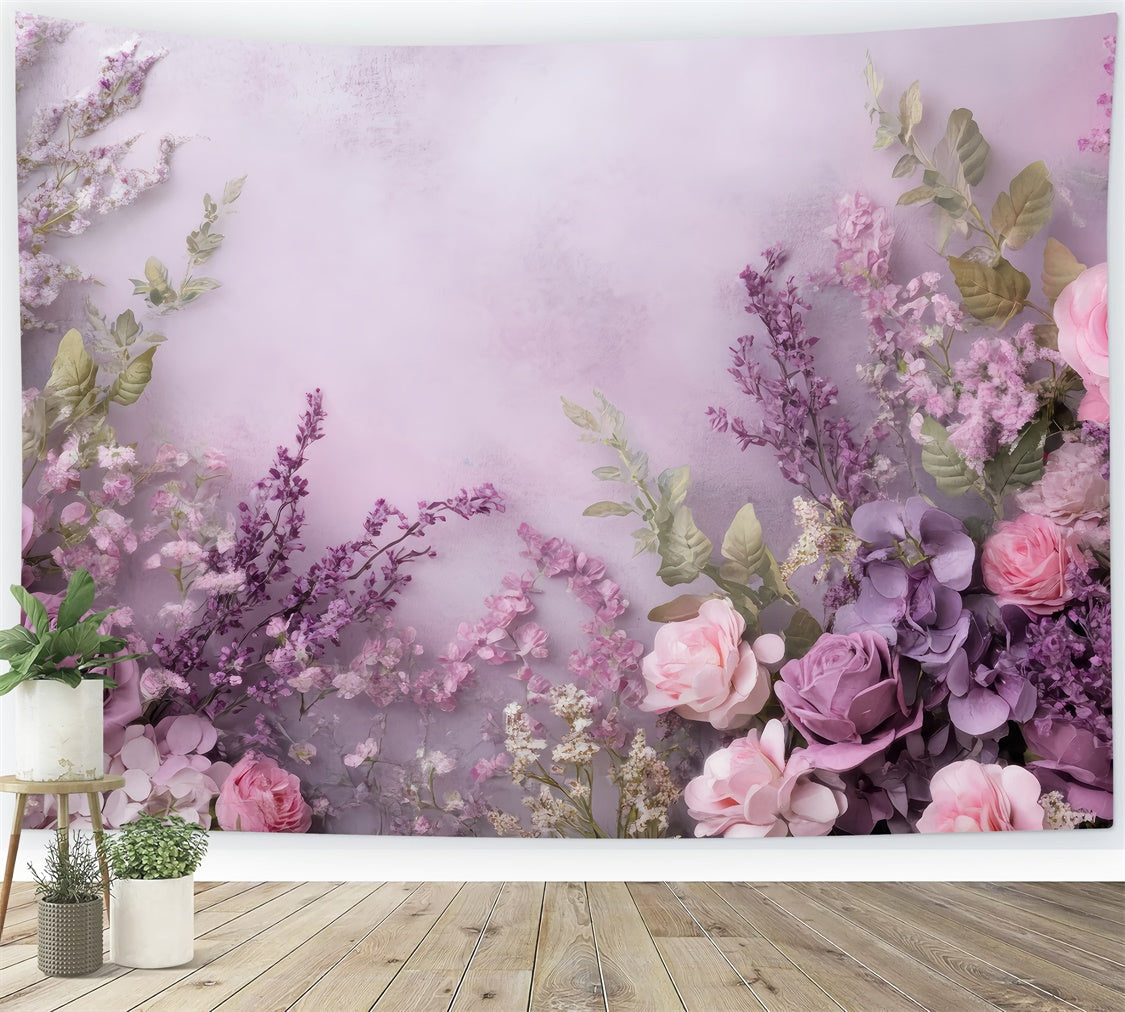 Toile de fond Fête des Mères Rose Lavande Romantique GQ2-168