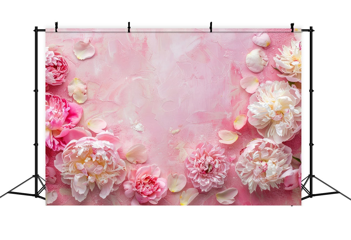 Toile de fond Fête des Mères Pivoine Rêveuse Pétale Doux GQ2-171