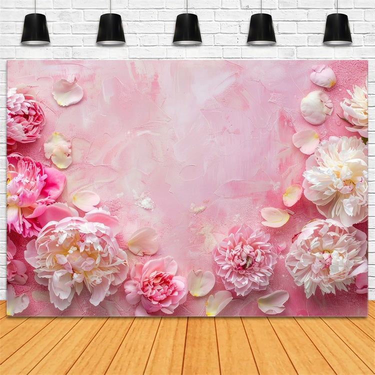 Toile de fond Fête des Mères Pivoine Rêveuse Pétale Doux GQ2-171