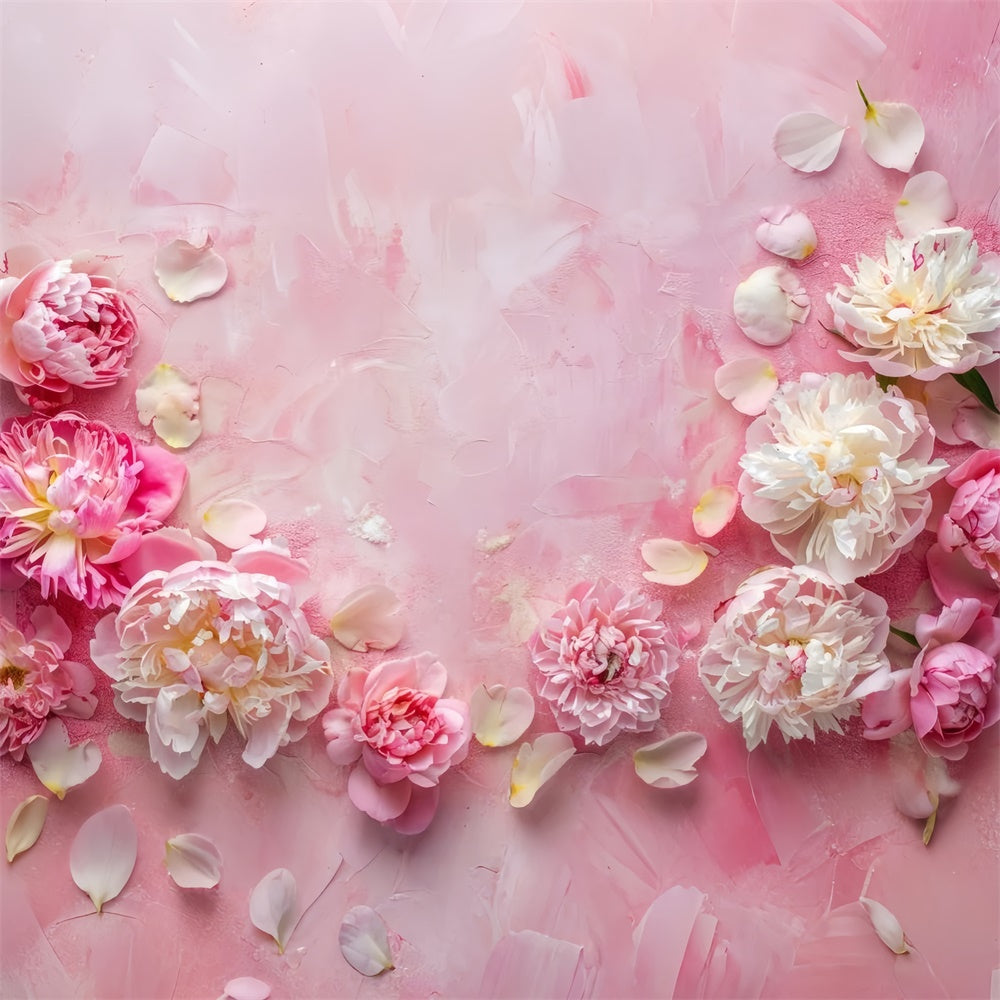 Toile de fond Fête des Mères Pivoine Rêveuse Pétale Doux GQ2-171