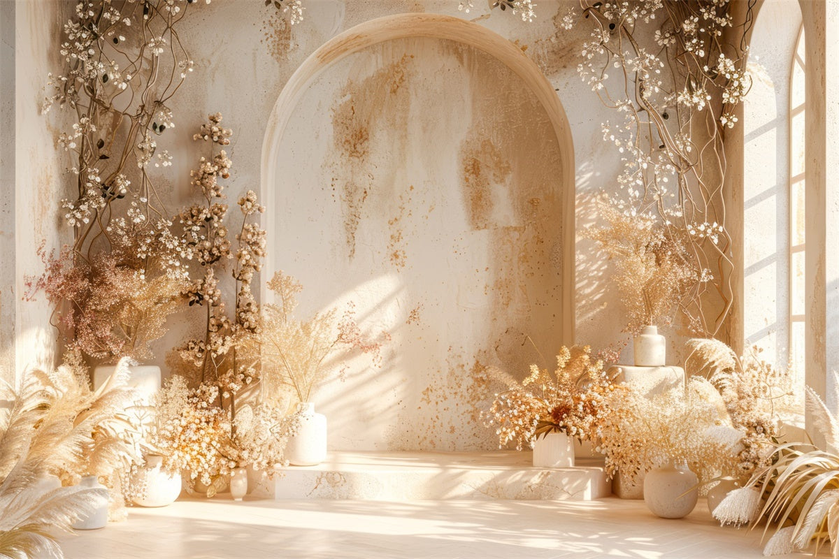 Toile de fond Fête des Mères Arche Florale Lumière Naturelle GQ2-181
