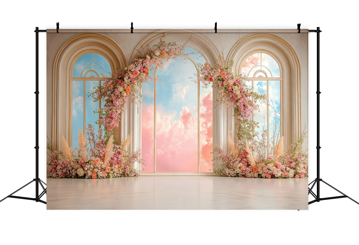 Toile de fond Fête des Mères Arche Florale Ciel de Rêve GQ2-188