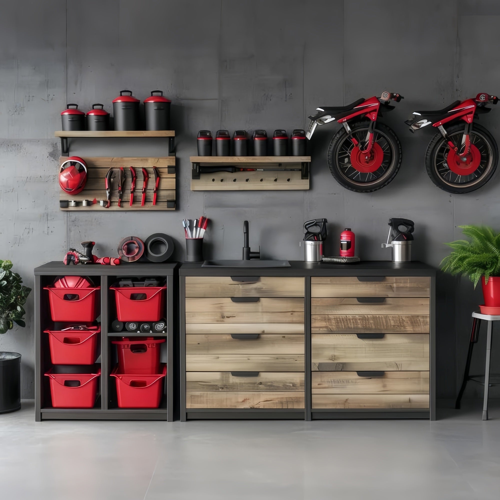 Toile de fond Fête des Pères Atelier Outils Scène GQ2-213