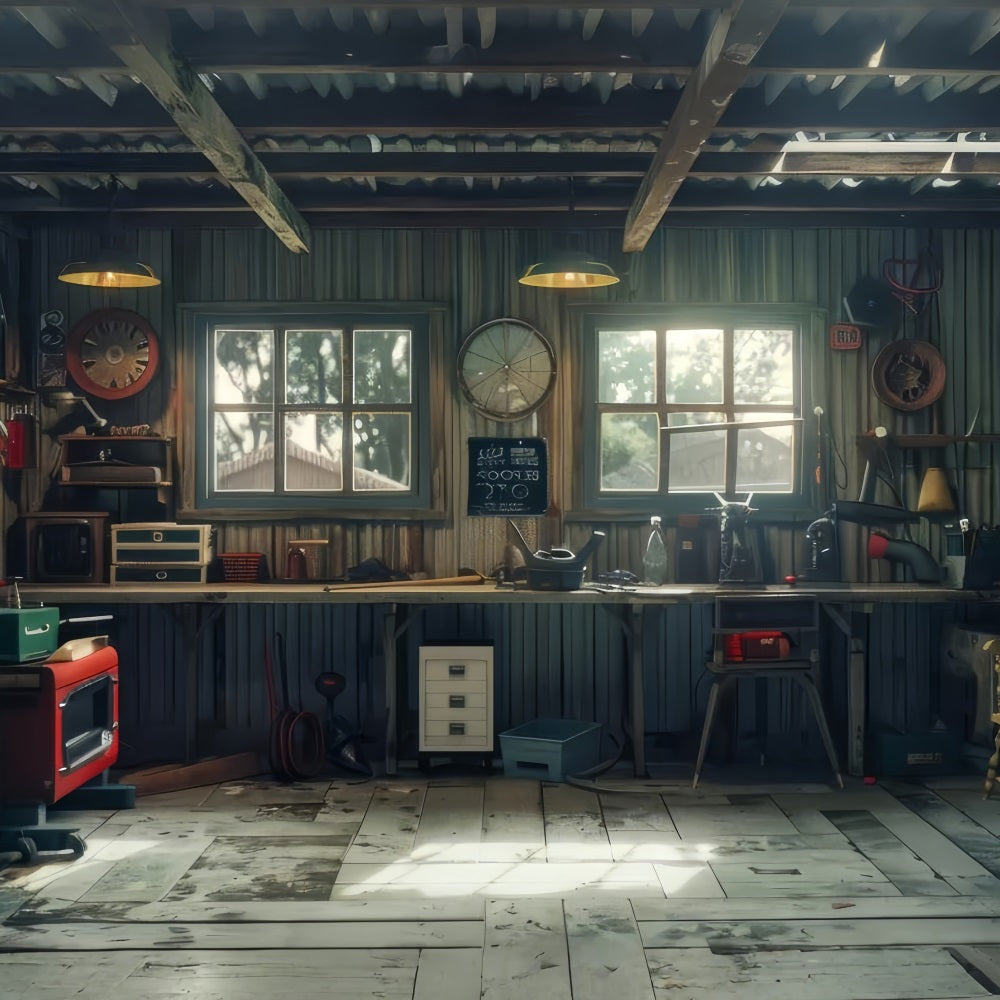 Toile de fond Pour Fête des Pères Outils Rétro Artisanat GQ2-218