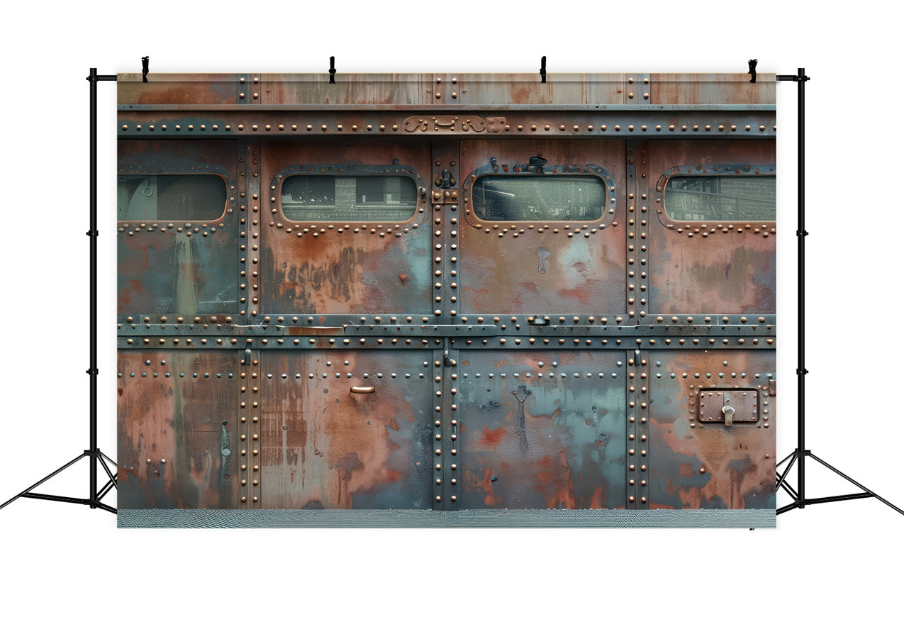 Toile de fond Fête des Pères Panneau Acier Riveté Vintage GQ2-219