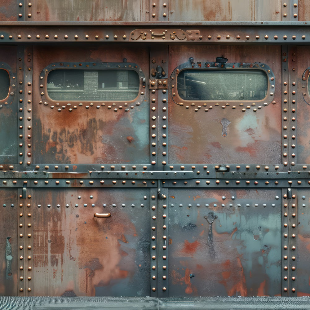 Toile de fond Fête des Pères Panneau Acier Riveté Vintage GQ2-219