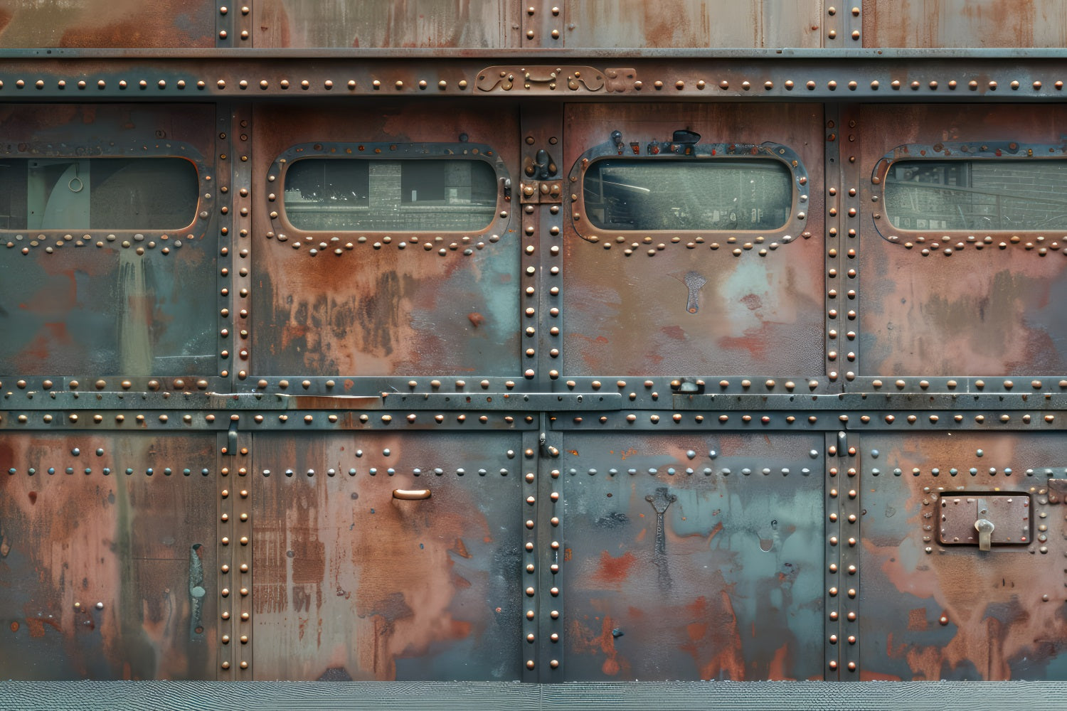 Toile de fond Fête des Pères Panneau Acier Riveté Vintage GQ2-219