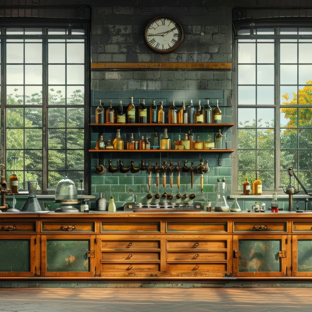 Toile de fond Fête des Pères Design Industriel Laboratoire Scientifique GQ2-225