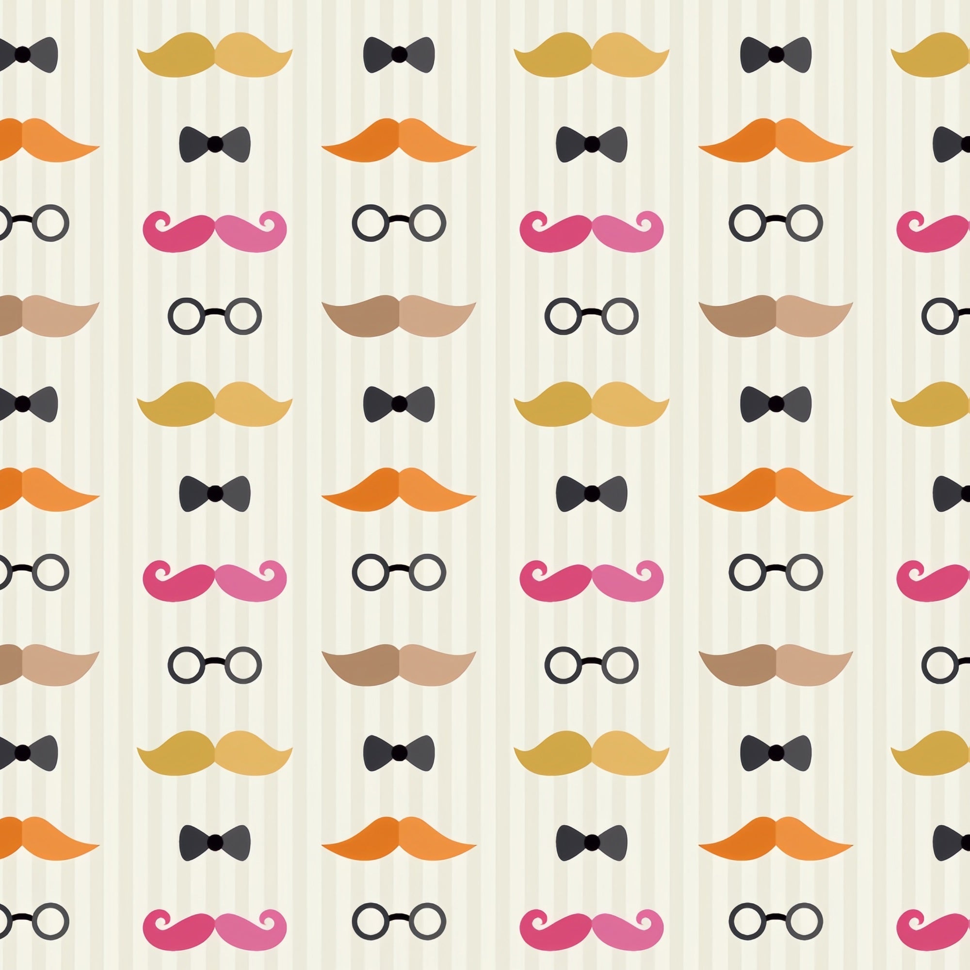 Toile de fond Fête des Pères Dessin Animé Moustache Lunettes GQ2-235