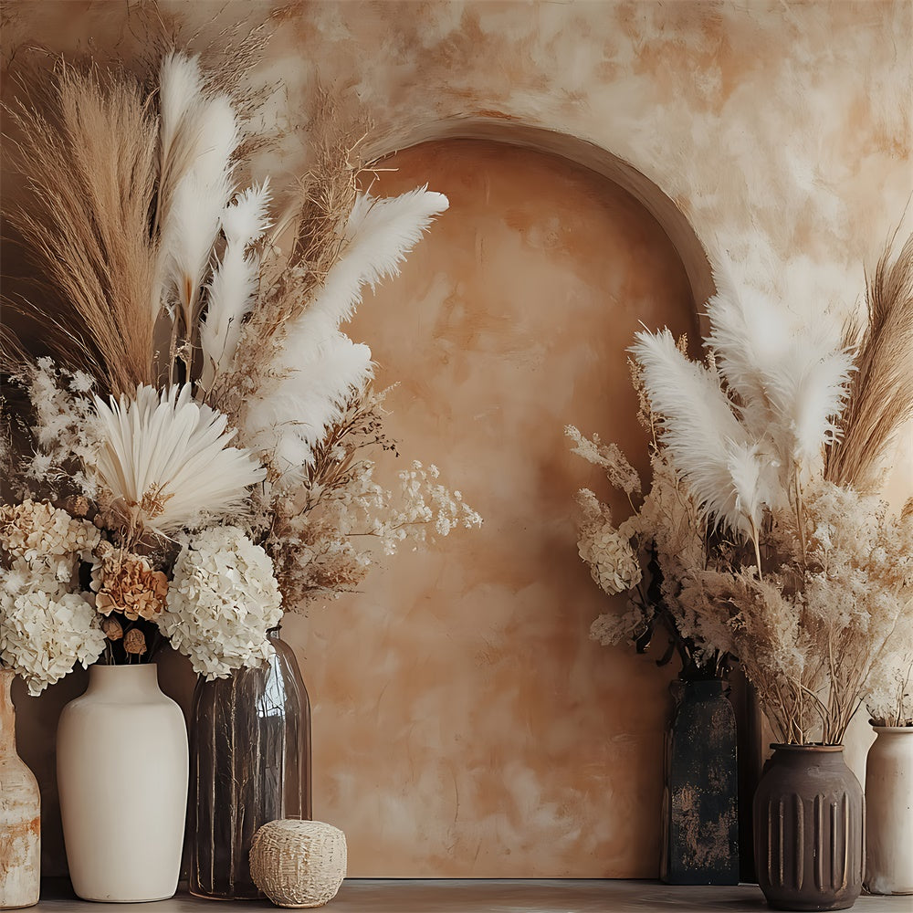 Toile de Fond pour la Fête des Mères Arche Florale Bohème Vintage GQ2-91