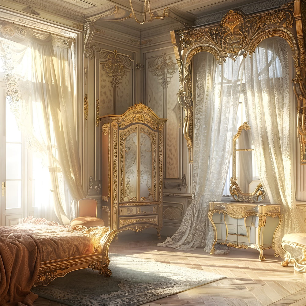 Toile de Fond pour la Fête des Mères Chambre Opulente ensoleillée Rêveuse GQ2-98