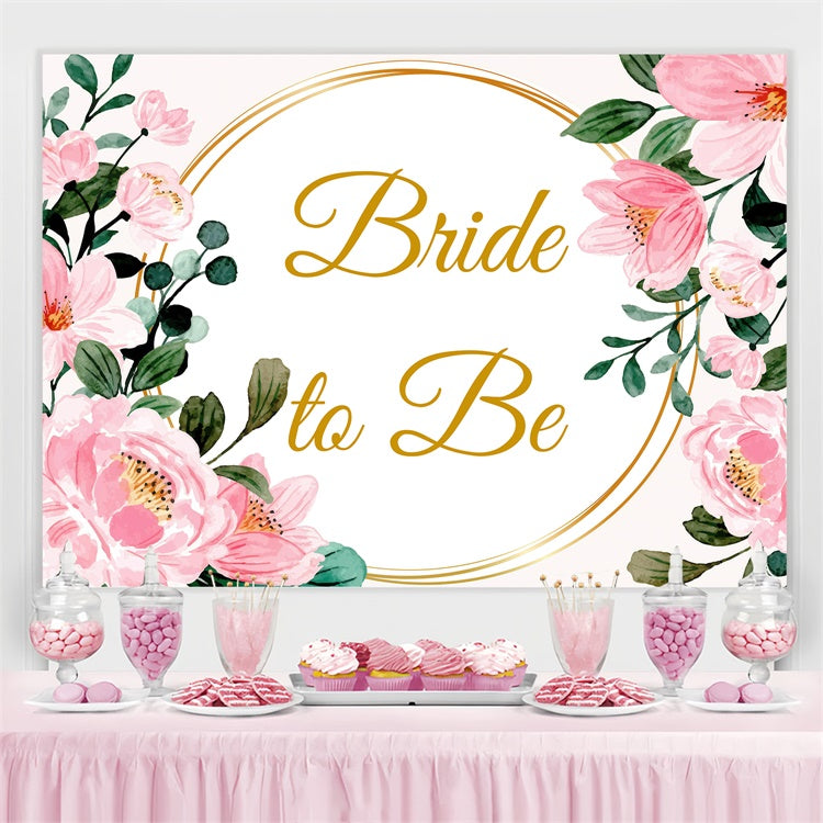 Toile de fond Personnalisée Mariage Personnalisable Couronne Pivoine Romantique GQ3-220