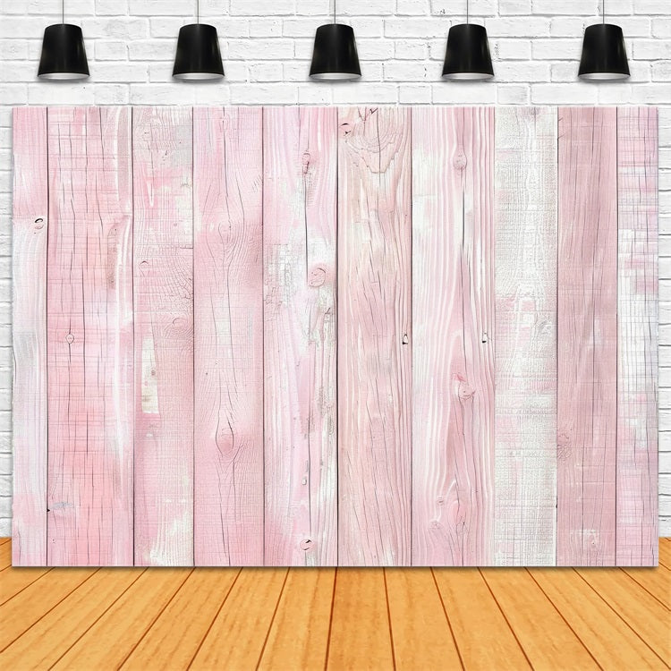 Toile de fond Bois Rustique Rose Vintage Délavé GQ4-106