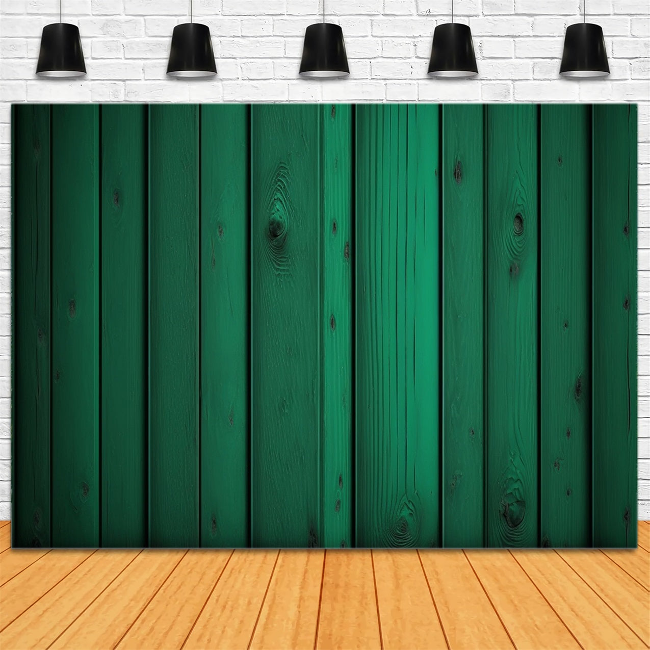 Toile de fond Bois Panneau Vert Rustique GQ4-111