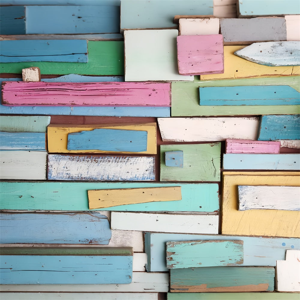 Toile de fond Panneau Bois Planches Peintes GQ4-115