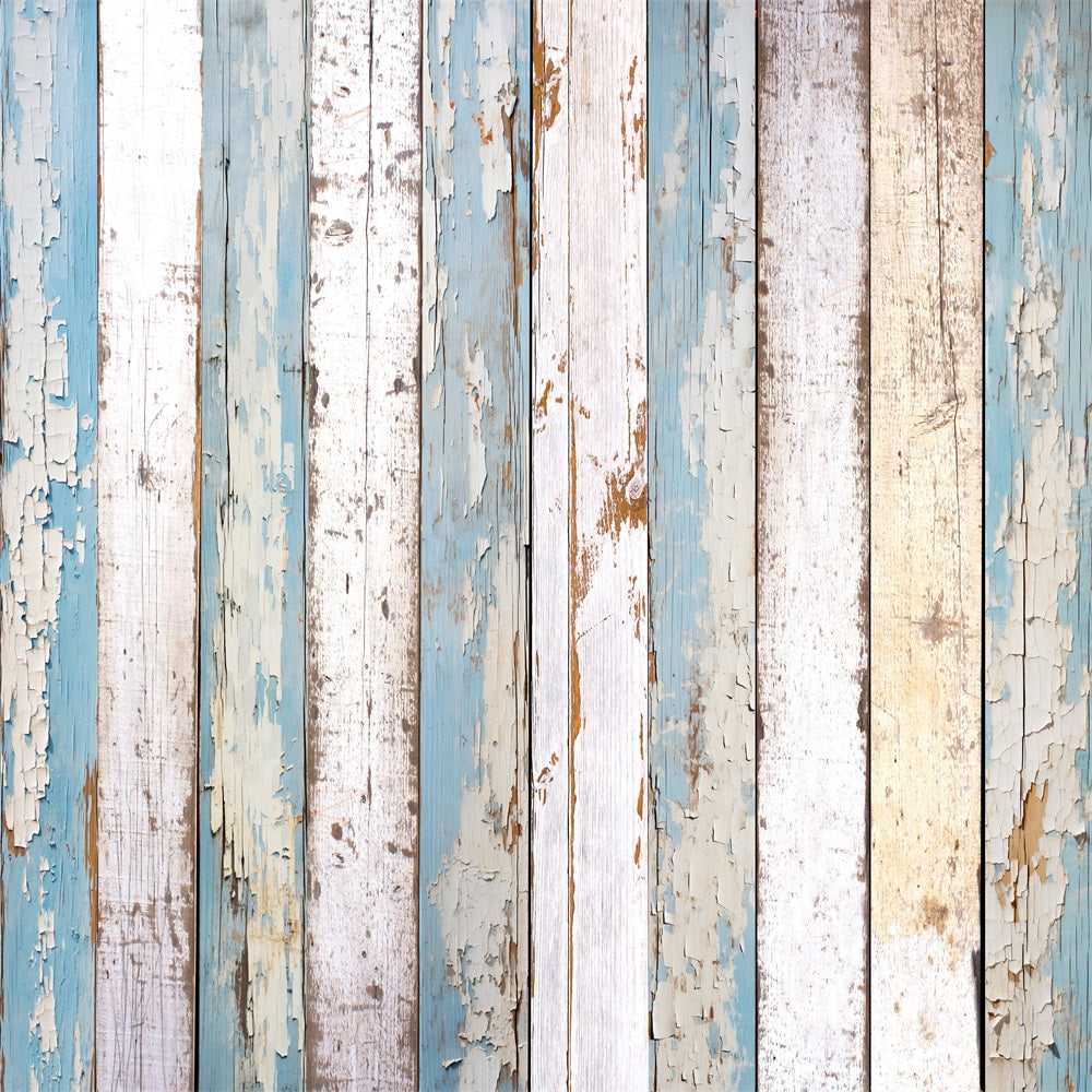 Toile de fond Bois Bleu Blanc Écaillé GQ4-121