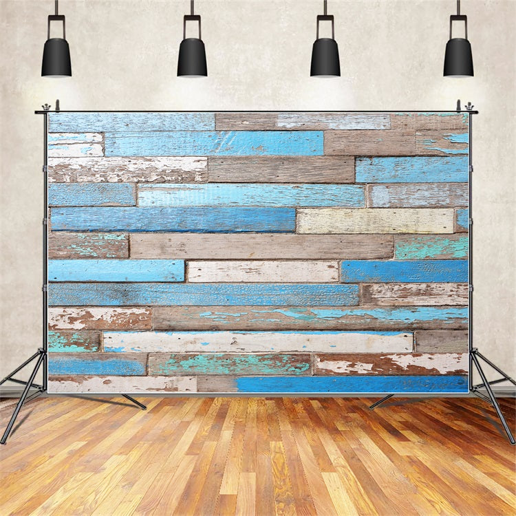 Toile de fond Bois Peint Style Côtier GQ4-126