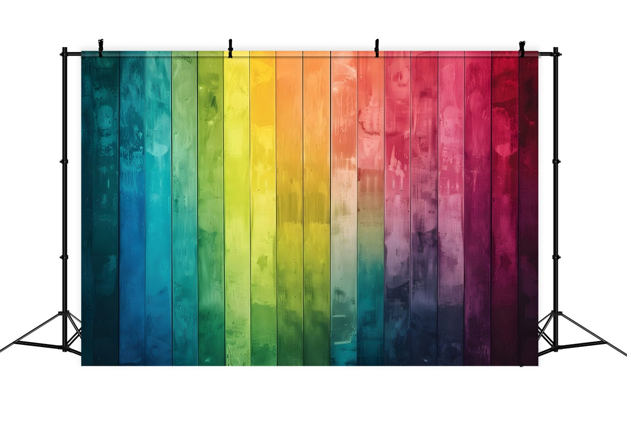 Toile de fond Bois Multicolore Vibrant GQ4-129