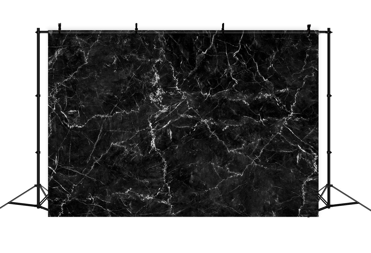 Toile de fond Marbre Noir Marbre Veines Blanches GQ4-133