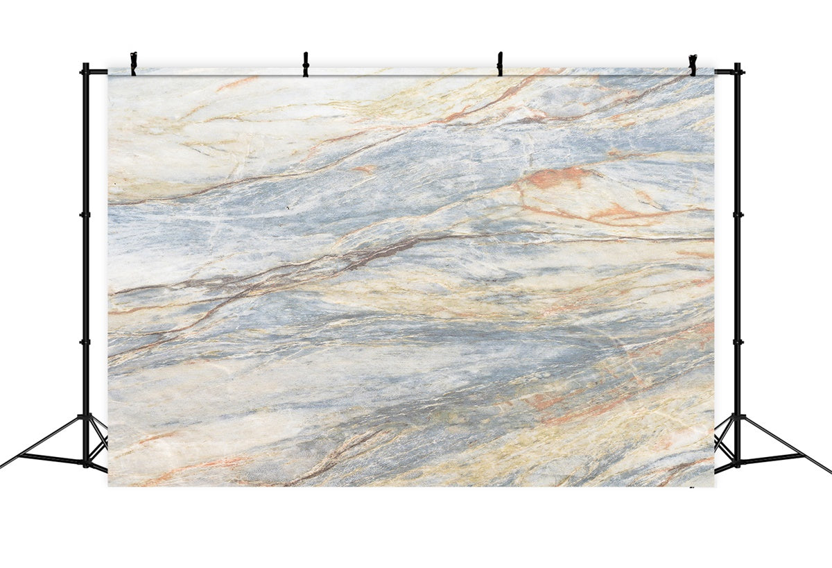 Toile de fond Photographie Marbre Bleu Beige Abstrait GQ4-134