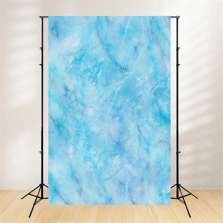Toile de fond Marbre Bleu Océan Gelé Marbre Bleu GQ4-158