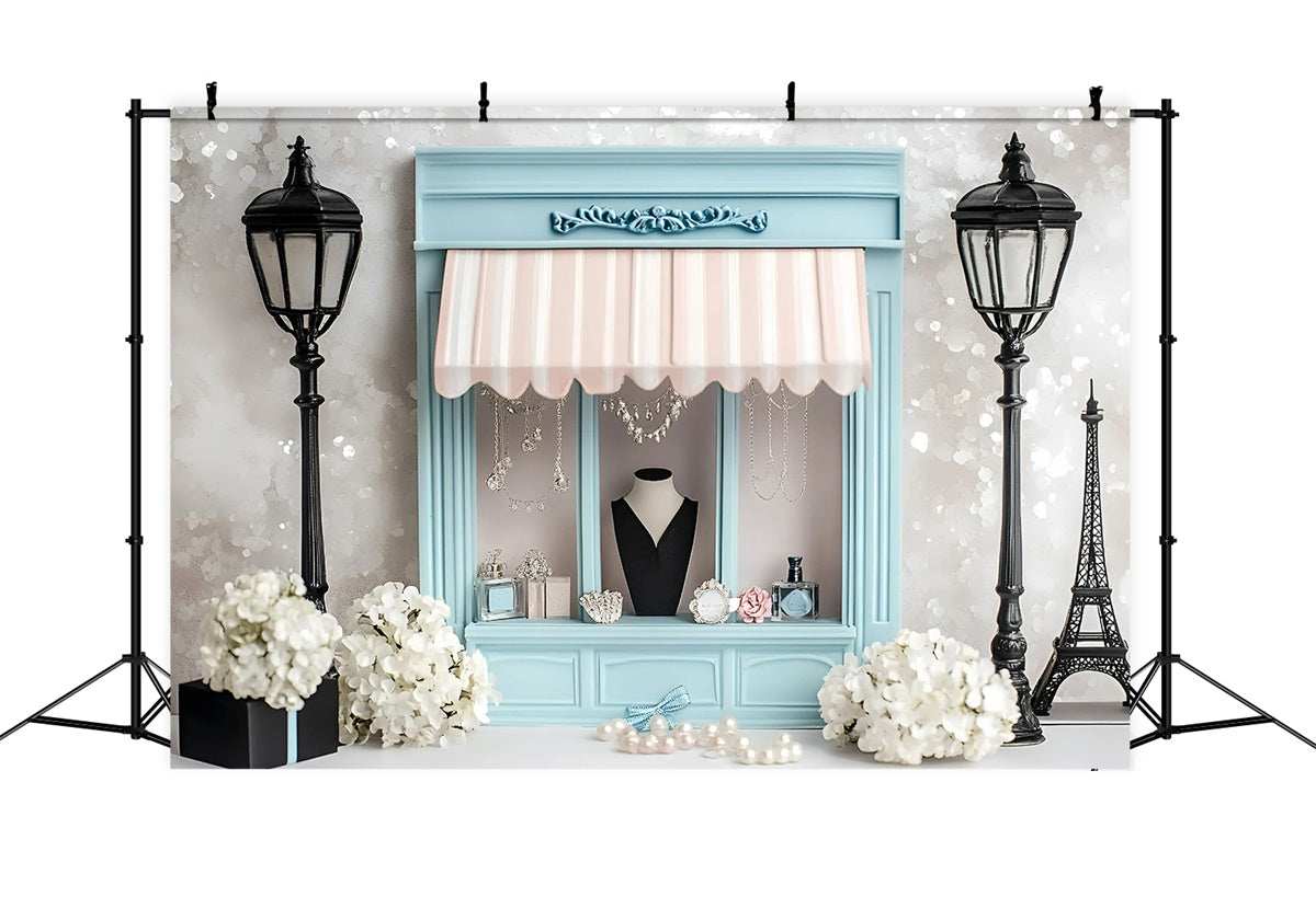 Toile de fond Paris Boutique Française Magasin de Bijoux GQ4-162