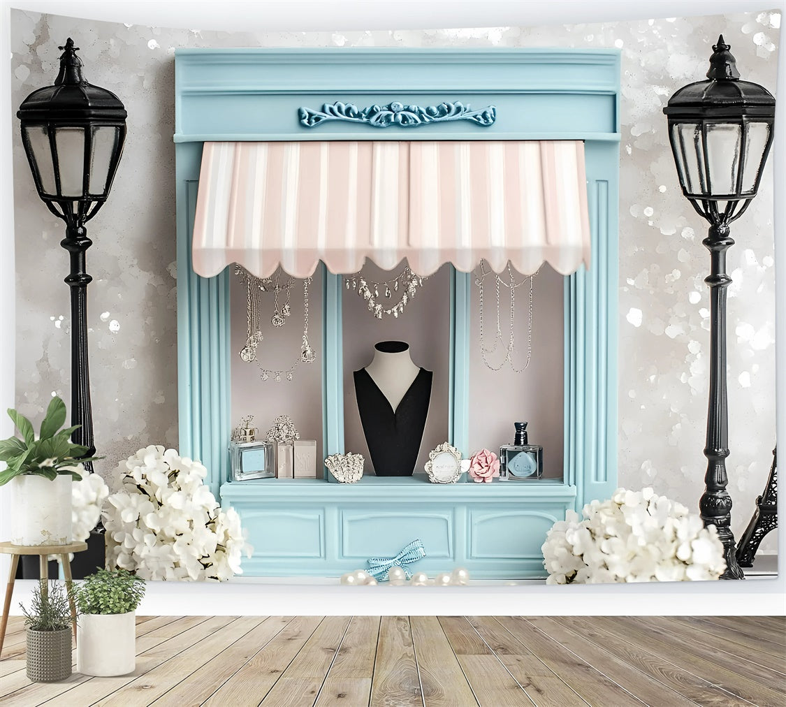 Toile de fond Paris Boutique Française Magasin de Bijoux GQ4-162