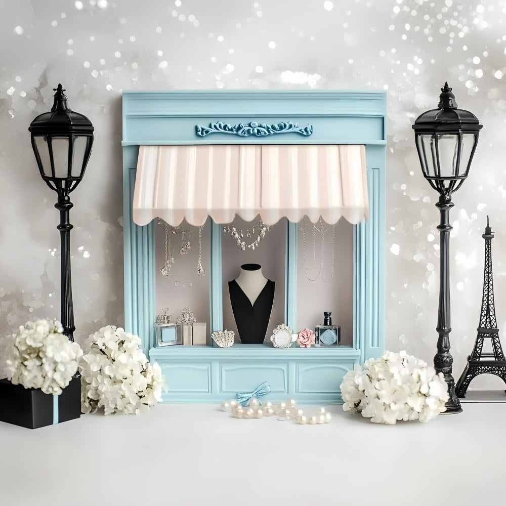 Toile de fond Paris Boutique Française Magasin de Bijoux GQ4-162