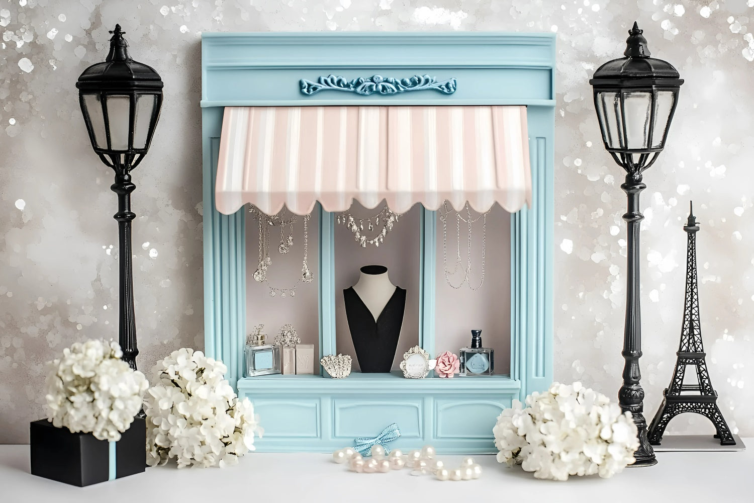 Toile de fond Paris Boutique Française Magasin de Bijoux GQ4-162