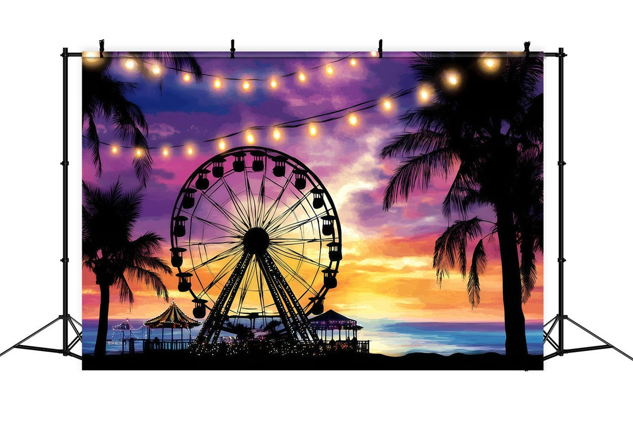 Toile de fond Été Carnaval Nocturne Tropical GQ4-289