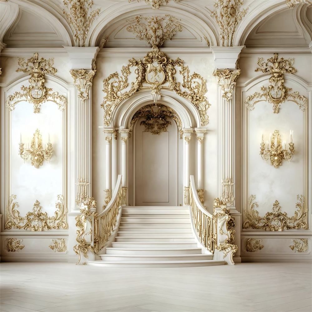 Toile de fond Retro Photo Hall Baroque Glamour Vintage GQ4-304