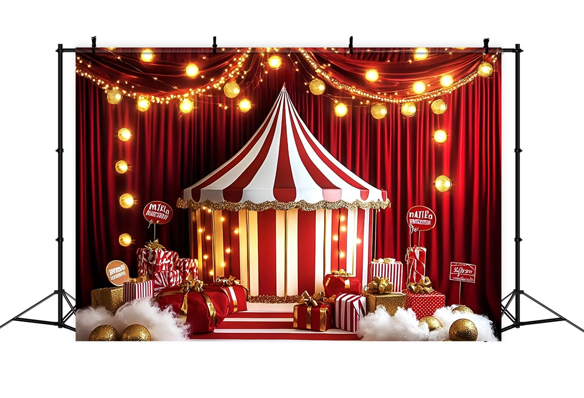 Toile de fond Chapiteau Cirque Scène de Fête Tente Lumineuse GQ5-120