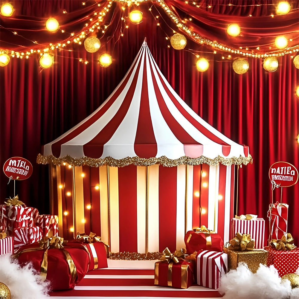 Toile de fond Chapiteau Cirque Scène de Fête Tente Lumineuse GQ5-120