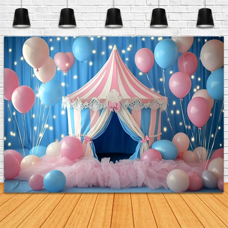 Toile de fond Carnaval Élégant Chapiteau Ballons GQ5-126